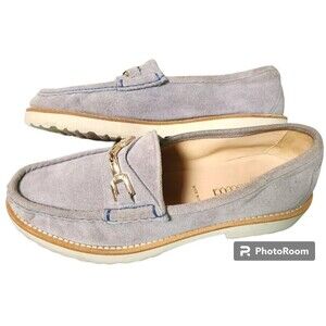 Pascucci Suede Horsebit Loafer Italian Size EU 38.5 Tan